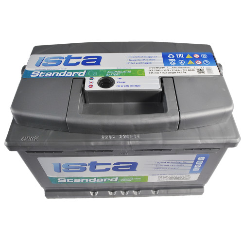 Автомобільний акумулятор ISTA Standard (L3) 77 Аh 720А R+