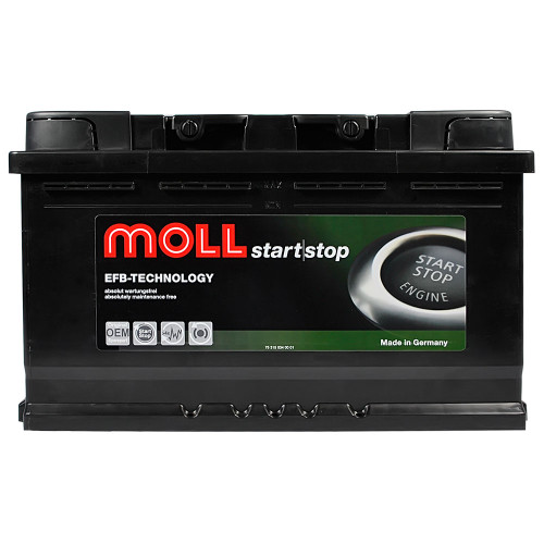 Автомобільний акумулятор MOLL EFB 75Ah 760A R+ (правий+) (Lb4)