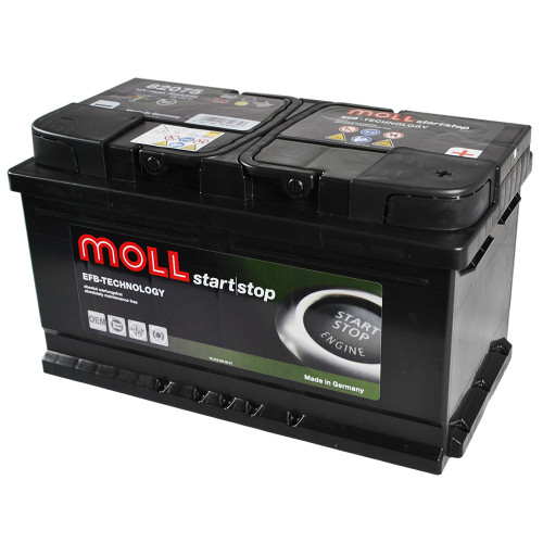 Автомобільний акумулятор MOLL EFB 75Ah 760A R+ (правий+) (Lb4)