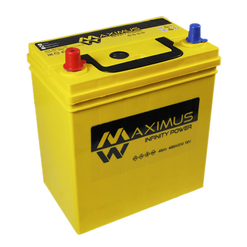 Автомобільний акумулятор MAXIMUS Asia smf (NS40) 45Ah 420A L+ т.к. Автомобільний акумулятор MAXIMUS Asia smf (NS40) 45Ah 420A L+ т.к.