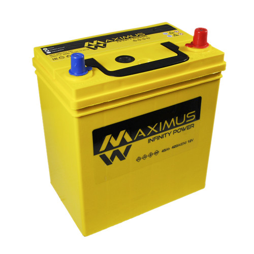 Автомобильний аккумулятор MAXIMUS Asia smf (NS40) 45Ah 420A R+ т.к. Автомобильний аккумулятор MAXIMUS Asia smf (NS40) 45Ah 420A R+ т.к.