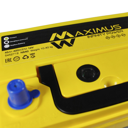 Автомобильний аккумулятор MAXIMUS Asia smf (NS40) 45Ah 420A R+ т.к. Автомобильний аккумулятор MAXIMUS Asia smf (NS40) 45Ah 420A R+ т.к.
