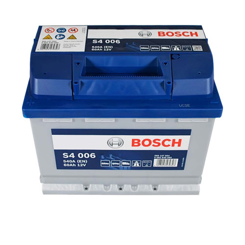 Автомобільний акумулятор BOSCH 60Ah 540A L+ (лівий +) S40 060