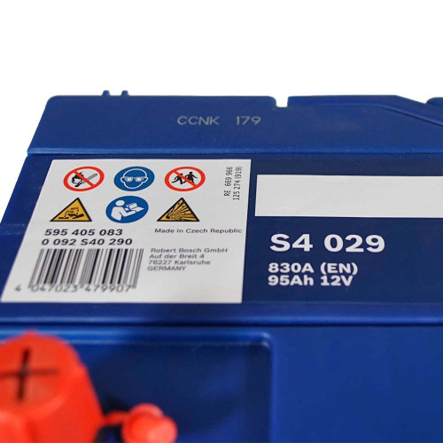 Автомобільний акумулятор BOSCH Asia 95Ah 830A L+ (лівий +) S40 290
