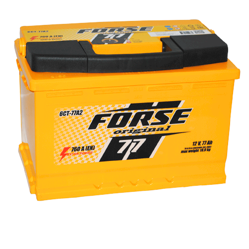 Автомобільний акумулятор FORSE 77Ah 760A R+ (правий +)