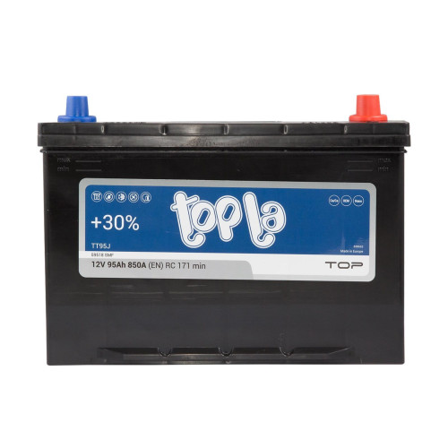 Авто акумулятор Topla TOP 95Ah 850A Japan R+ (правий+)