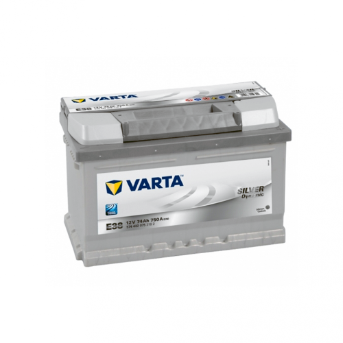 Автомобильный аккумулятор VARTA Silver Dynamic 74Ah 750А R+ (правый +) E38