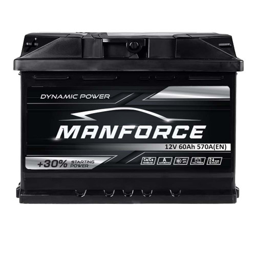 Автомобільний акумулятор MANFORСE 60Ah 570A L+ (лівий +) MF L2