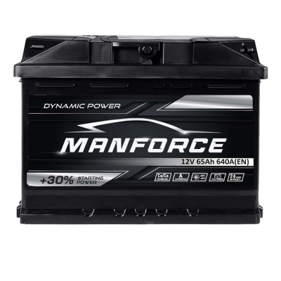 Автомобільний акумулятор MANFORСE 65Ah 640A R+ (правий +) MF L2