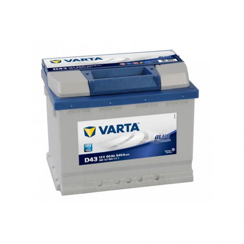 Автомобільний акумулятор VARTA Blue Dynamic 60Ah 540A L+ (лівий +) D43