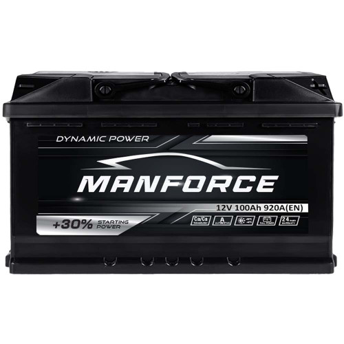 Автомобільний акумулятор MANFORСE 100Ah 920A R+ (правий +) MF L5