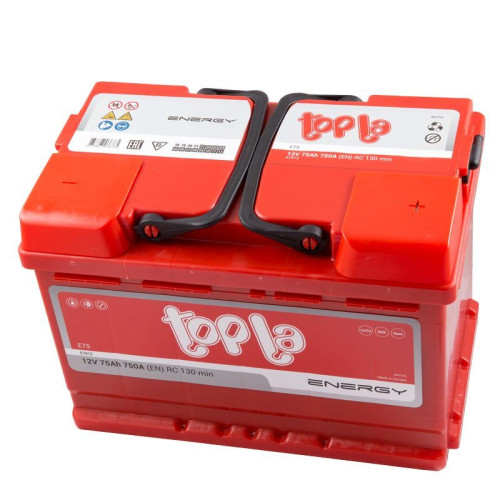 Авто акумулятор Topla Energy (L3) 75Ah 750A R+ (правий +) Авто акумулятор Topla Energy (L3) 75Ah 750A R+ (правий +)