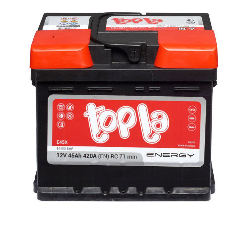 Авто акумулятор Topla 45Ah 420A Energy (L1B) L+ (лівий +)