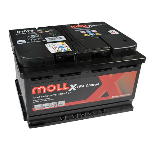 Автомобільний акумулятор MOLL X-Tra Charge (L3) 75Ah 720A R+ (правий +)