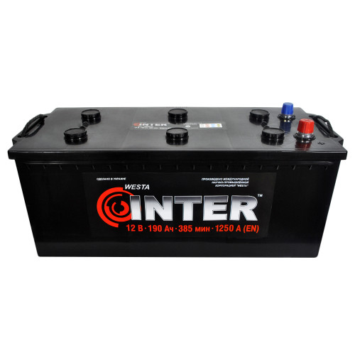Автомобільний акумулятор INTER 190Ah 1250A L+ (D5) (WESTA)
