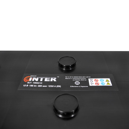 Автомобільний акумулятор INTER 190Ah 1250A L+ (D5) (WESTA)