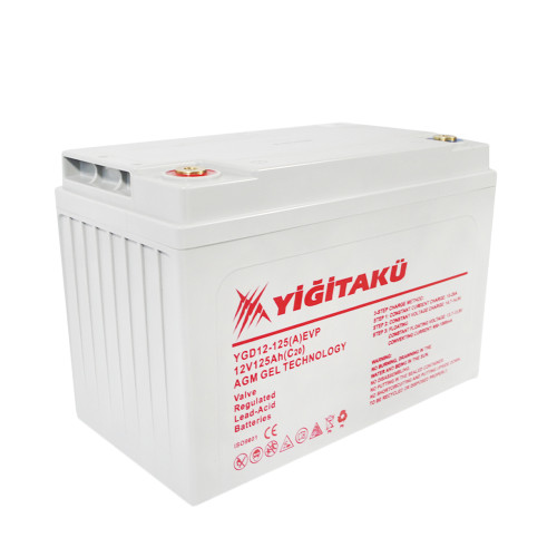 Промисловий акумулятор Yigit Aku GEL 125Ah 12V Motive Power L+ (лівий +)