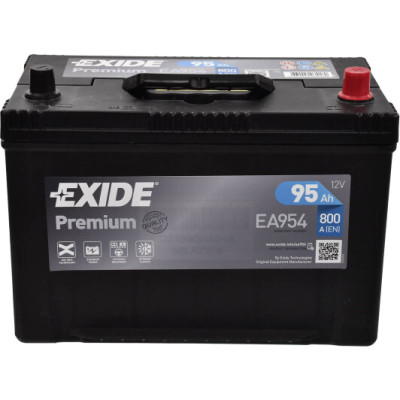 Автомобільний акумулятор EXIDE Premium (EA954) Asia (D31) 95Аh 800Ah R+