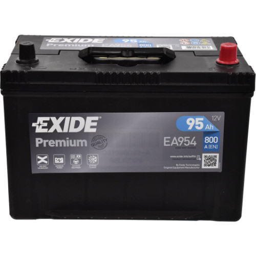 Автомобільний акумулятор EXIDE Premium (EA954) Asia (D31) 95Аh 800Ah R+