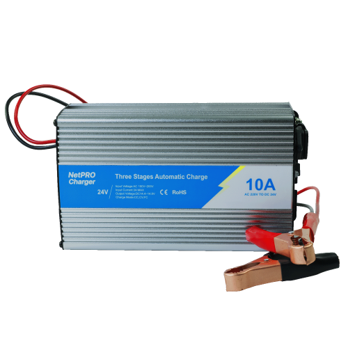 Зарядний пристрій NetPRO Charger BPC-2410 24V/10A для АКБ LiFePO4, AGM, GEL, Carbon ємністю 33-125Аг