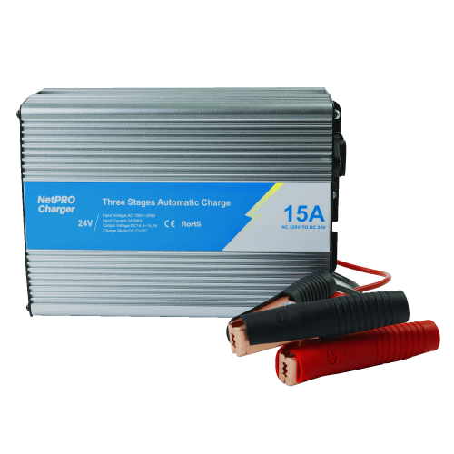 Зарядний пристрій NetPRO Charger BPC-2415 24V/15A для АКБ LiFePO4, AGM, GEL, Carbon ємністю 50-185Аг