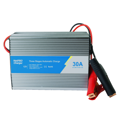 Зарядний пристрій NetPRO Charger BPC-1230 12V/30A для АКБ LiFePO4, AGM, GEL, Carbon ємністю 90-300Аг