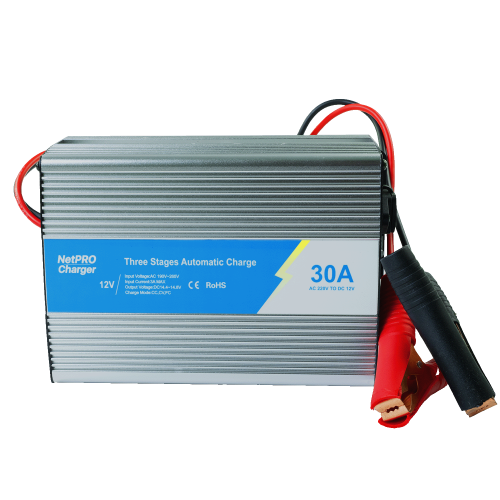 Зарядний пристрій NetPRO Charger BPC-1230 12V/30A для АКБ LiFePO4, AGM, GEL, Carbon ємністю 90-300Аг