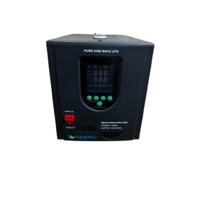 ДБЖ Pulsepad 1400 Вт, 24В, SMART SINUS PRO 2000 інвертор для котла з правильною синусоїдою під зовнішній АКБ 24В (LiFePo4/GEL/AGM) ДБЖ Pulsepad 1400 Вт, 24В, SMART SINUS PRO 2000 інвертор для котла з правильною синусоїдою під зовнішній АКБ 24В (LiFePo4/GEL/AGM)