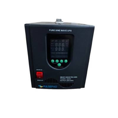 ДБЖ Pulsepad 1800 Вт, 24В, SMART SINUS PRO 2500, інвертор для котла з правильною синусоїдою під зовнішній АКБ 24В (LiFePo4/GEL/AGM) ДБЖ Pulsepad 1800 Вт, 24В, SMART SINUS PRO 2500, інвертор для котла з правильною синусоїдою під зовнішній АКБ 24В (LiFePo4/GEL/AGM)