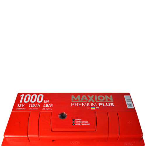 Автомобільний акумулятор MAXION Premium Plus 110Аh 1000A R+ (правий +)