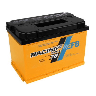 Автомобільний акумулятор Racing Force EFB 78Ah 750A R+ (L3) (WESTA)