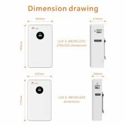 Акумулятор LUX-E-48100LG03 Felicity LiFePO4, 51,2V/100AH, 5120W*h (літій-залізо-фосфатний акумулятор для ДБЖ (UPS)) Акумулятор LUX-E-48100LG03 Felicity LiFePO4, 51,2V/100AH, 5120W*h (літій-залізо-фосфатний акумулятор для ДБЖ (UPS))