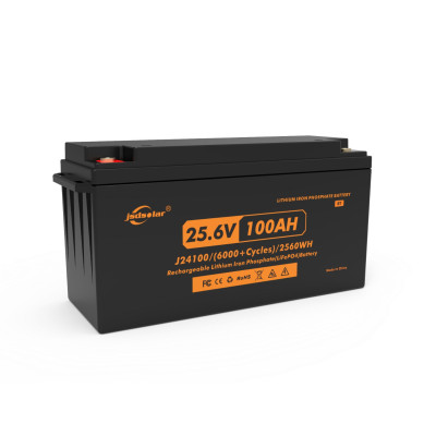 Аккумулятор JSDSOLAR LiFePO4 25,6V/100AH (2560W*h) J24100, (литий-железо-фосфатный аккумулятор для Bluetooth)