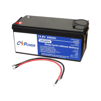 Аккумулятор CSPower LiFePO4 12V/200AH (2560W*h) (литий-железо-фосфатный аккумулятор для ИБП (UPS))