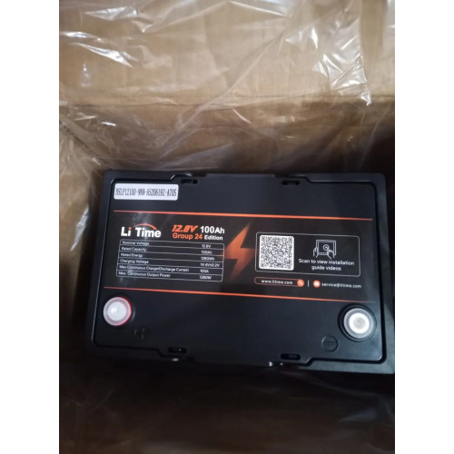 Акумулятор LiTime LiFePO4 12V/100AH Group 24 (1280W*h), (260х170х200мм, для будинку, котла, сонячних батарей) Акумулятор LiTime LiFePO4 12V/100AH Group 24 (1280W*h), (260х170х200мм, для будинку, котла, сонячних батарей)