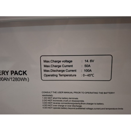 Акумулятор MUST LiFePO4 12V/100AH (1280W*h) Smart BMS, Bluetooth, (LP15-12100)