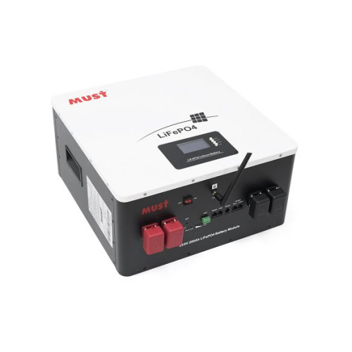 Акумулятор Must LP16-24200, LiFePO4, 25.6V 200AH, 100A/100A (5120 W*h) (літій-залізо-фосфатний акумулятор для ДБЖ (UPS)) Акумулятор Must LP16-24200, LiFePO4, 25.6V 200AH, 100A/100A (5120 W*h) (літій-залізо-фосфатний акумулятор для ДБЖ (UPS))