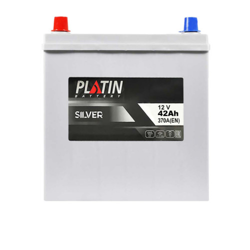 Автомобільний акумулятор PLATIN Silver Asia 42Ah 370A L+ (лівий +) SMF Автомобільний акумулятор PLATIN Silver Asia 42Ah 370A L+ (лівий +) SMF
