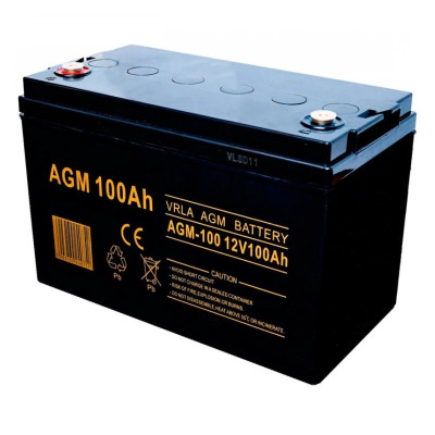 Акумулятор AGM 12V 100Ah Volt Polska (1200 Вт/год) для інверторів та ДЖБ
